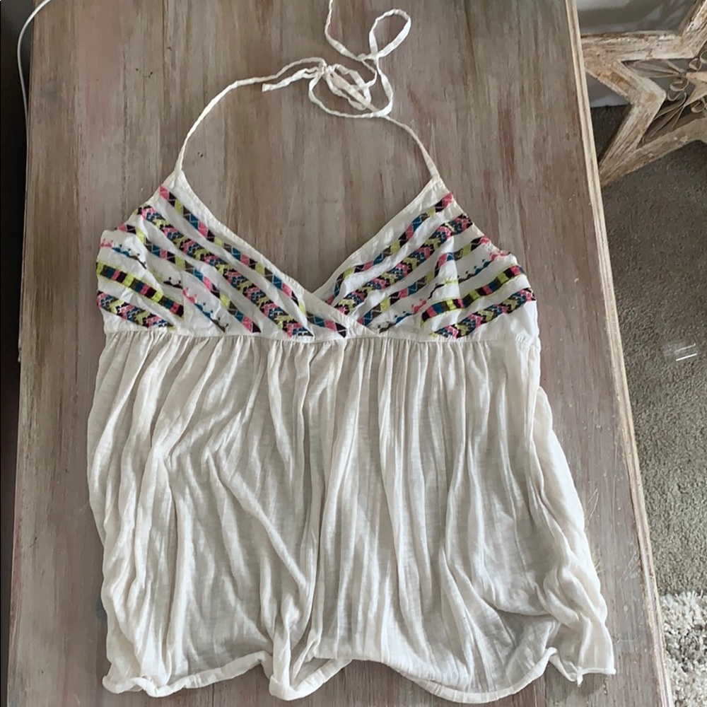 Colorful halter top